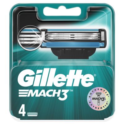 Gillette Mach3 náhradné hlavice 4 ks