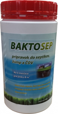 BAKTOSEP 500g, prípravok do septikov a žúmp