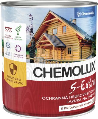 S1025 Chemolux S Extra - hodvábne lesklá ochranná lazúra na drevo