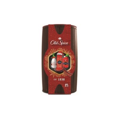 Old Spice Captain deostick 50 ml + sprchový gél 250 ml + voda po holení 100 ml + drevený barel darčeková sada