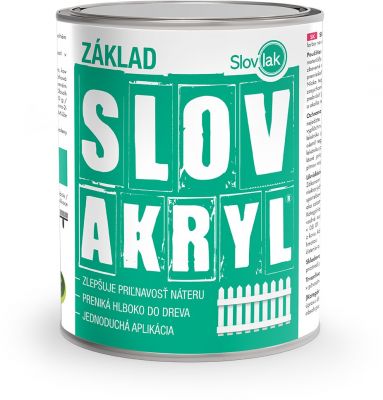 Slovakryl PROFI základ - farba na drevo 0,75kg