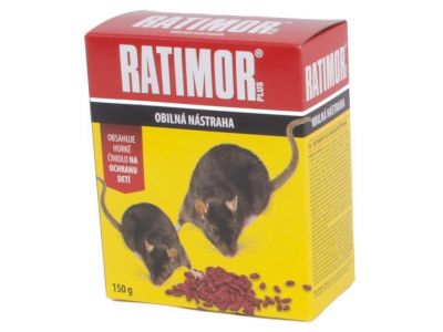 Navnada RATIMOR® Bromadiolon obilna nastraha  150 g, zrno